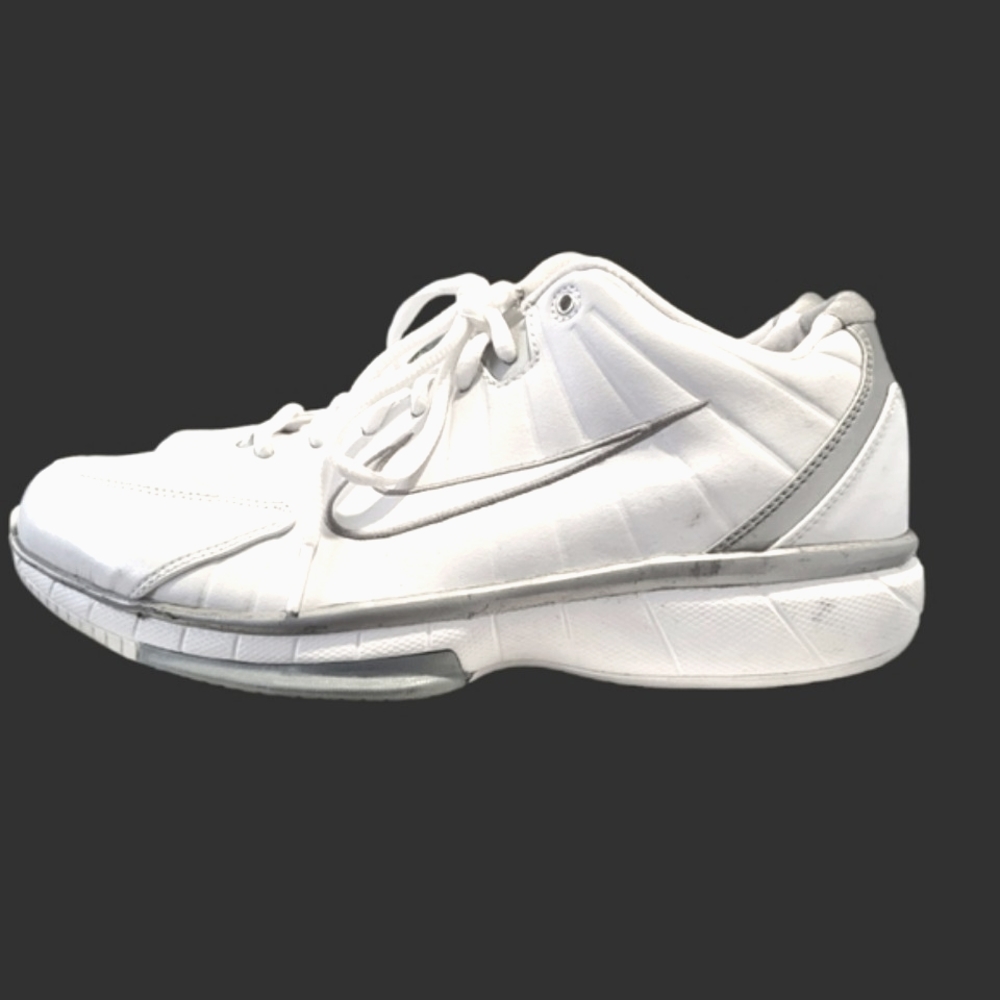Nike Air Mens Size 9 White Leather Gray Accents, Great Condition 🙏 - Picture 3 of 8